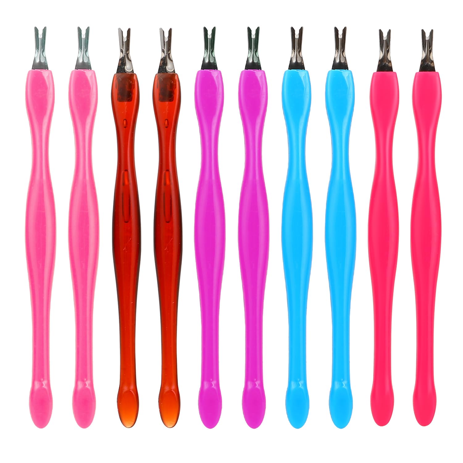 10pcs-dual-ended-cuticle-pusher-nail-scraper-set