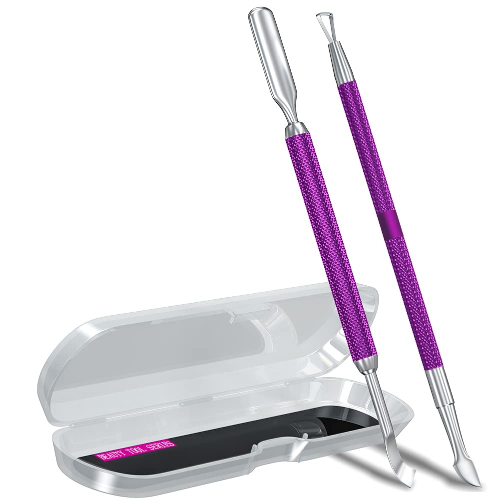 2pcs-cuticle-pusher-nail-scraper-set-deep-purple