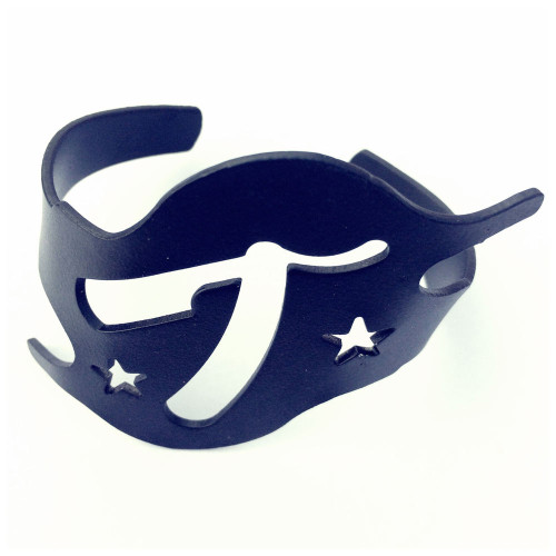 Black Star Cutout Cuff Bracelet