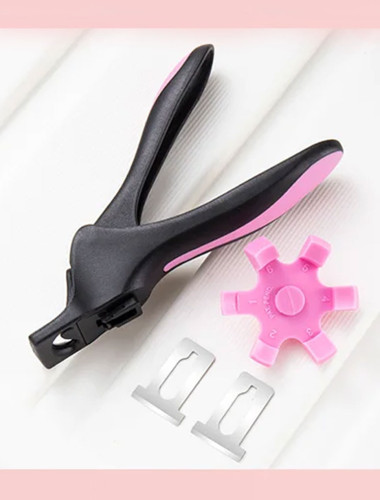 U-Shaped Adjustable Nail Tip Cutter with Sizer