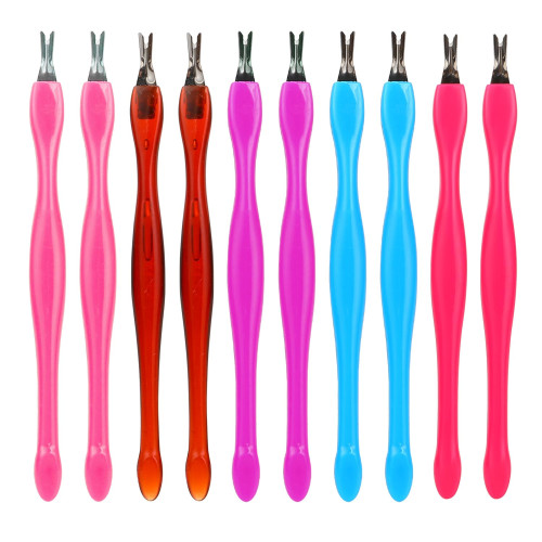 10PCS Dual-Ended Cuticle Pusher & Nail Scraper Set